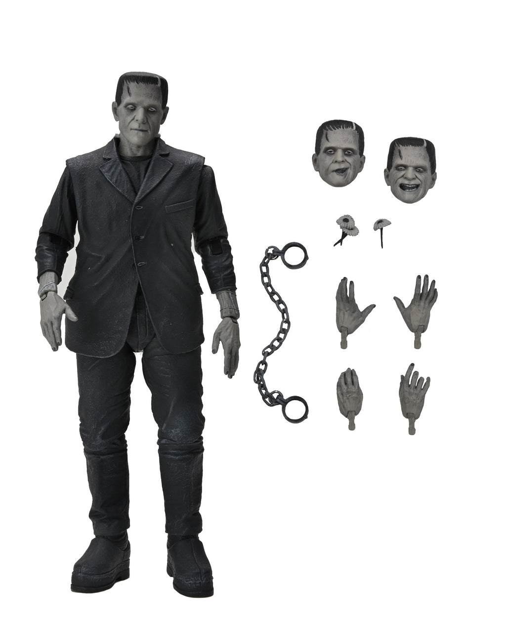 Universal Monsters Actionfigur Ultimate Frankenstein's Monster (Bride of Frankenstein) (S/W) 18 cm