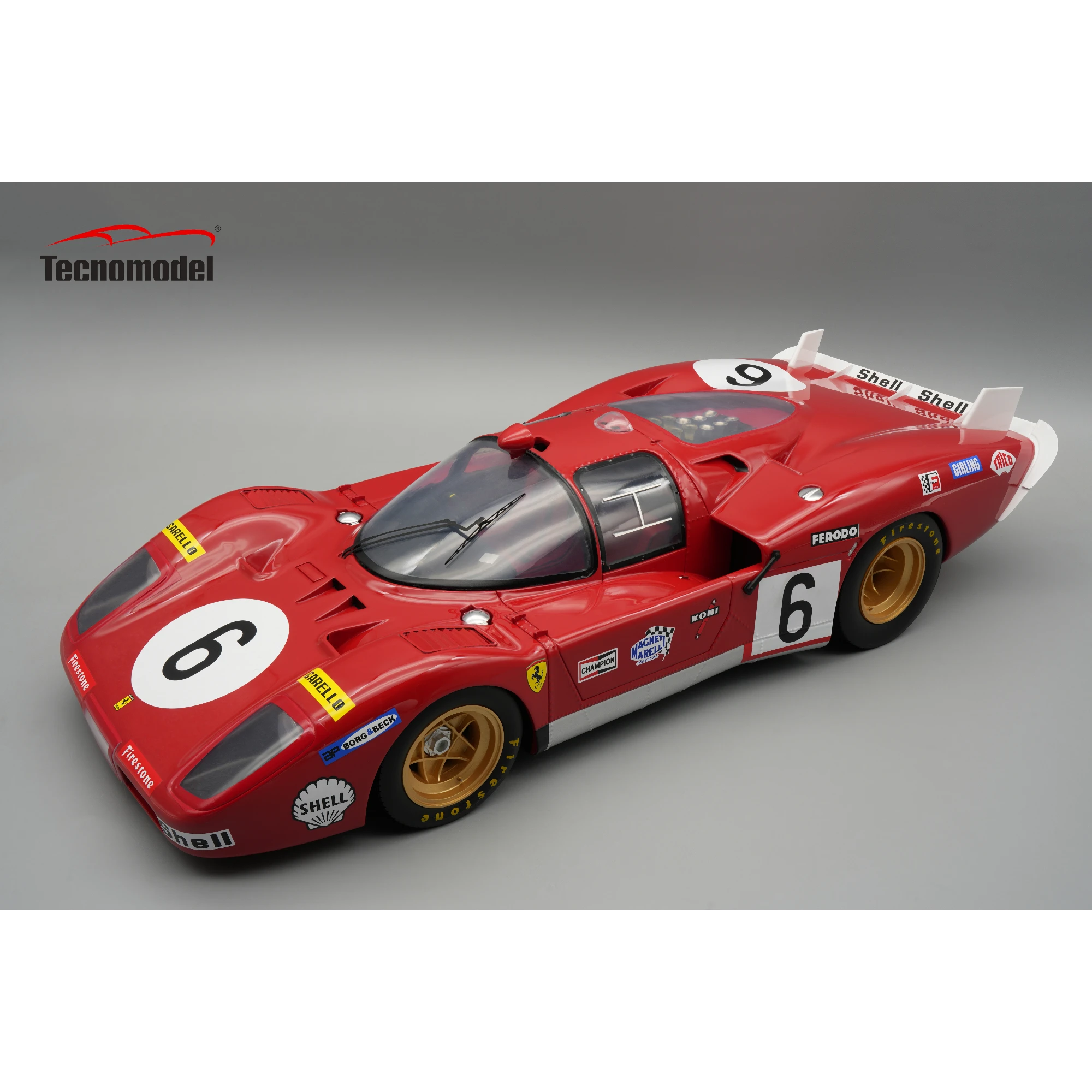 Ferrari 512 S Long Tail SEFAC #6 – 24 Stunden von Le Mans 1970 (Vaccarella / Giunti) Limited Edition Maßstab 1:12