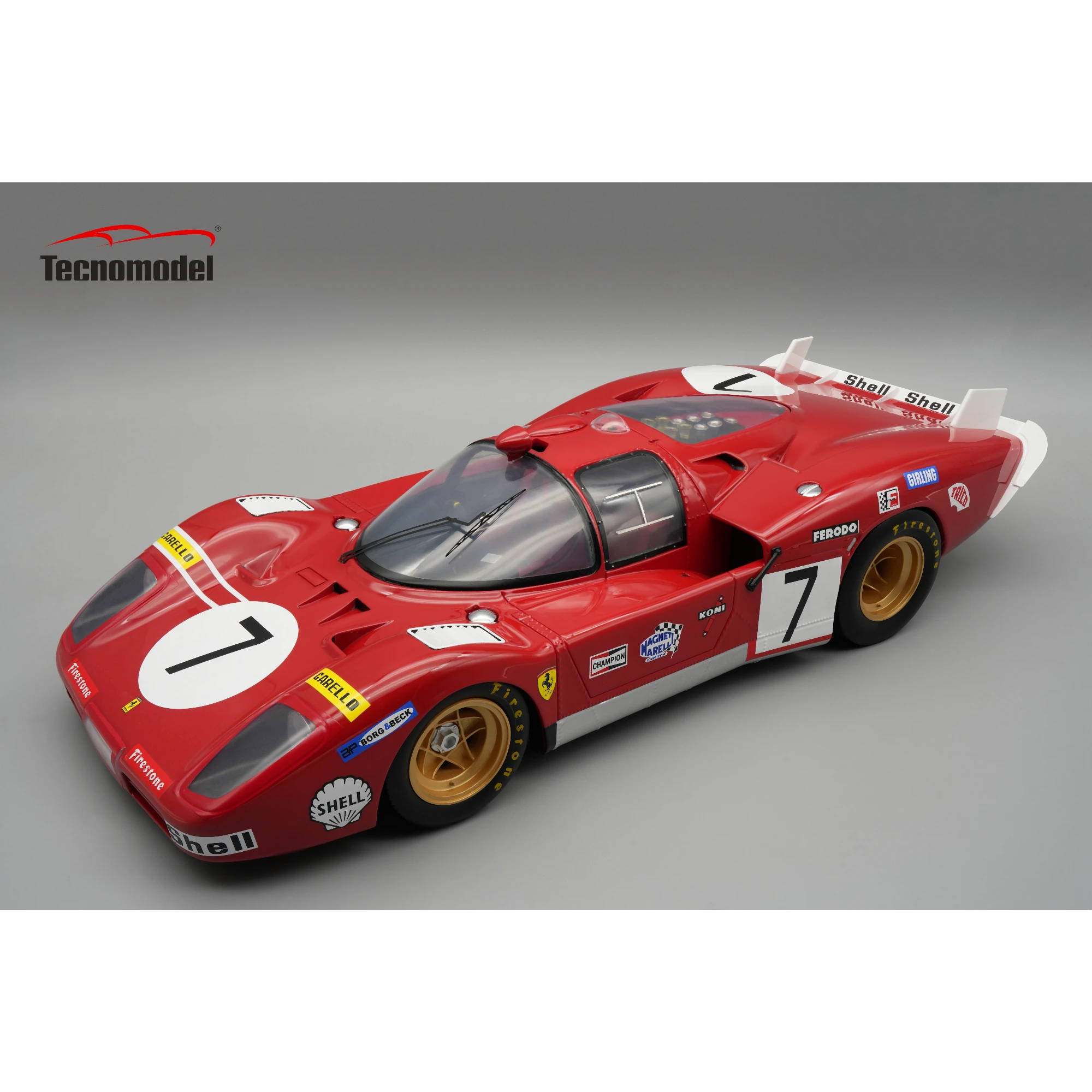 Ferrari 512 S Langheck SEFAC #7 – 24 Stunden von Le Mans 1970 (Bell / Peterson) Limitierte Auflage Maßstab 1:12