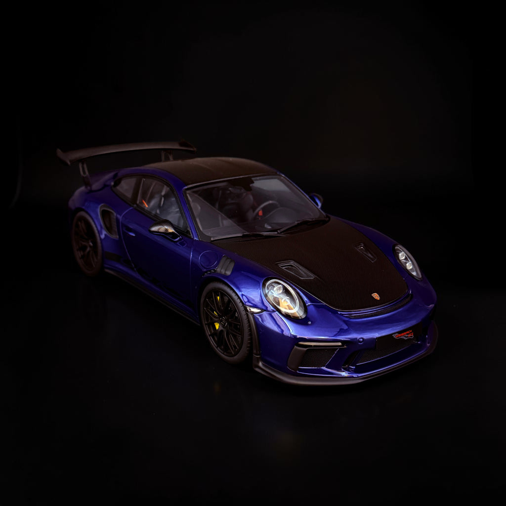 Porsche 911 (991 II) GT3 RS Weissach Paket 2018 San Marino blau 1/18