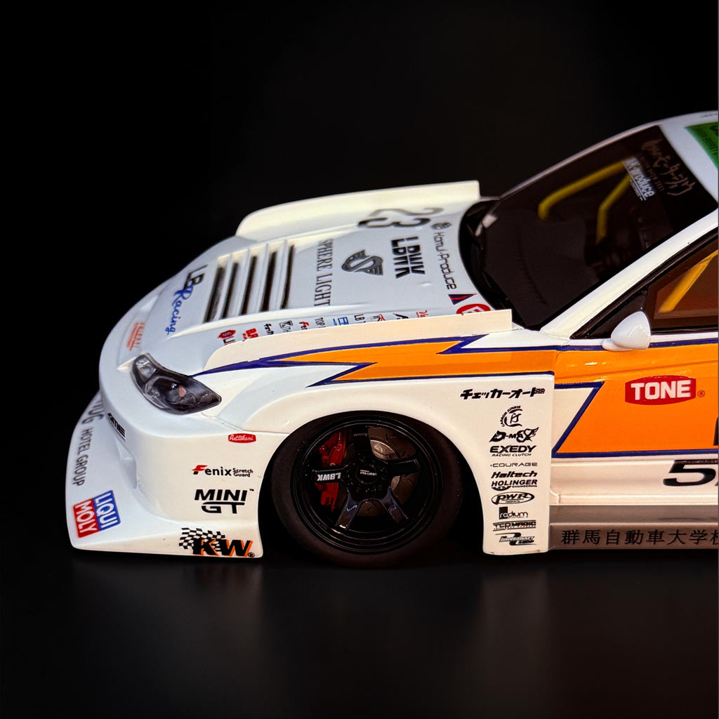 Nissan Silvia S15 LB Super Silhouette #23 Jahr 2021 weiß 1/18 GT-Spirit