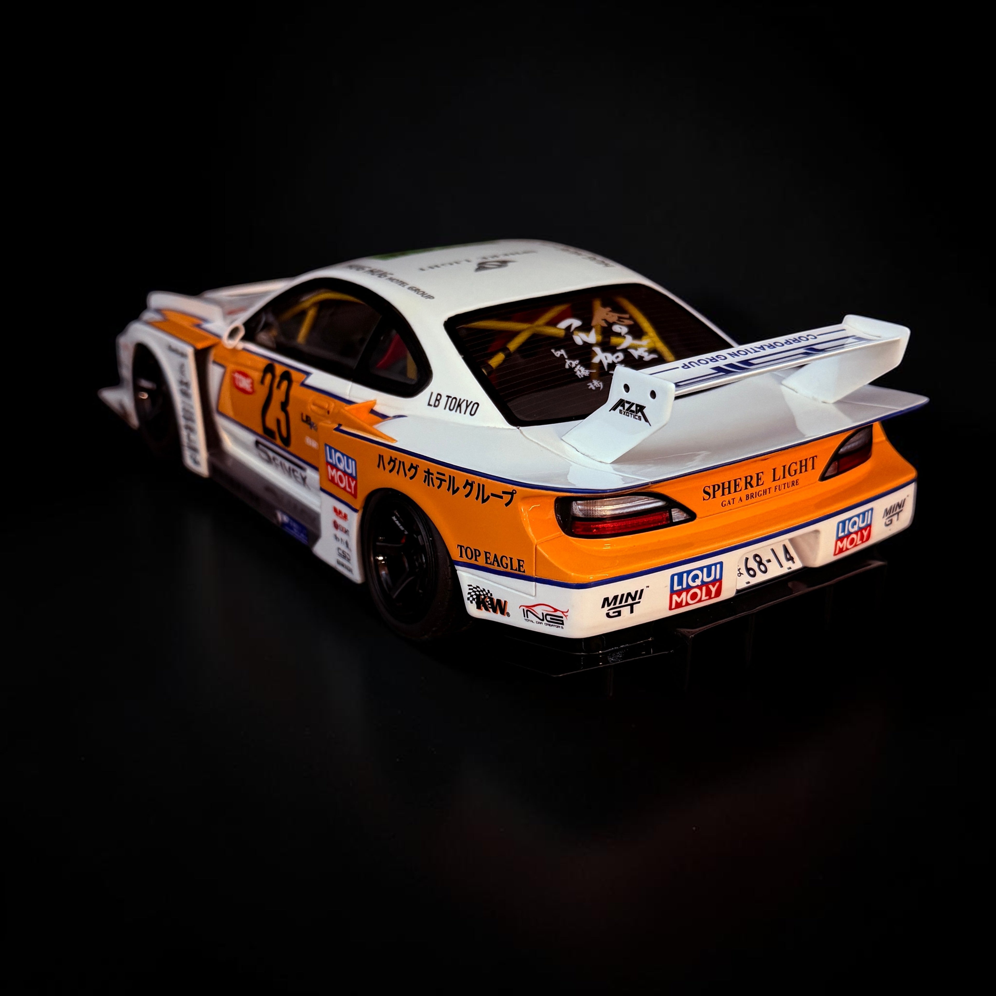Nissan Silvia S15 LB Super Silhouette #23 Jahr 2021 weiß 1/18 GT-Spirit