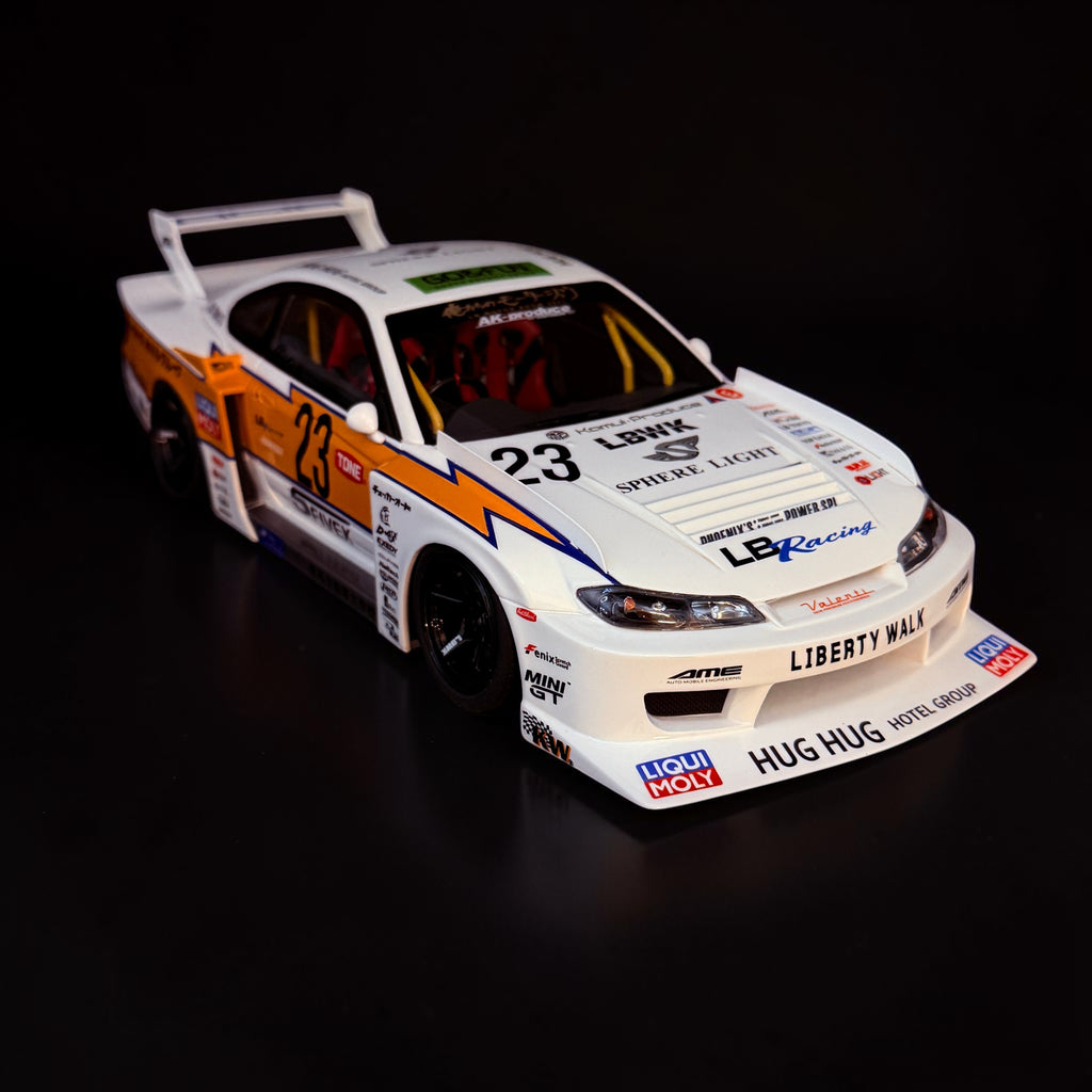 Nissan Silvia S15 LB Super Silhouette #23 Jahr 2021 weiß 1/18 GT-Spirit