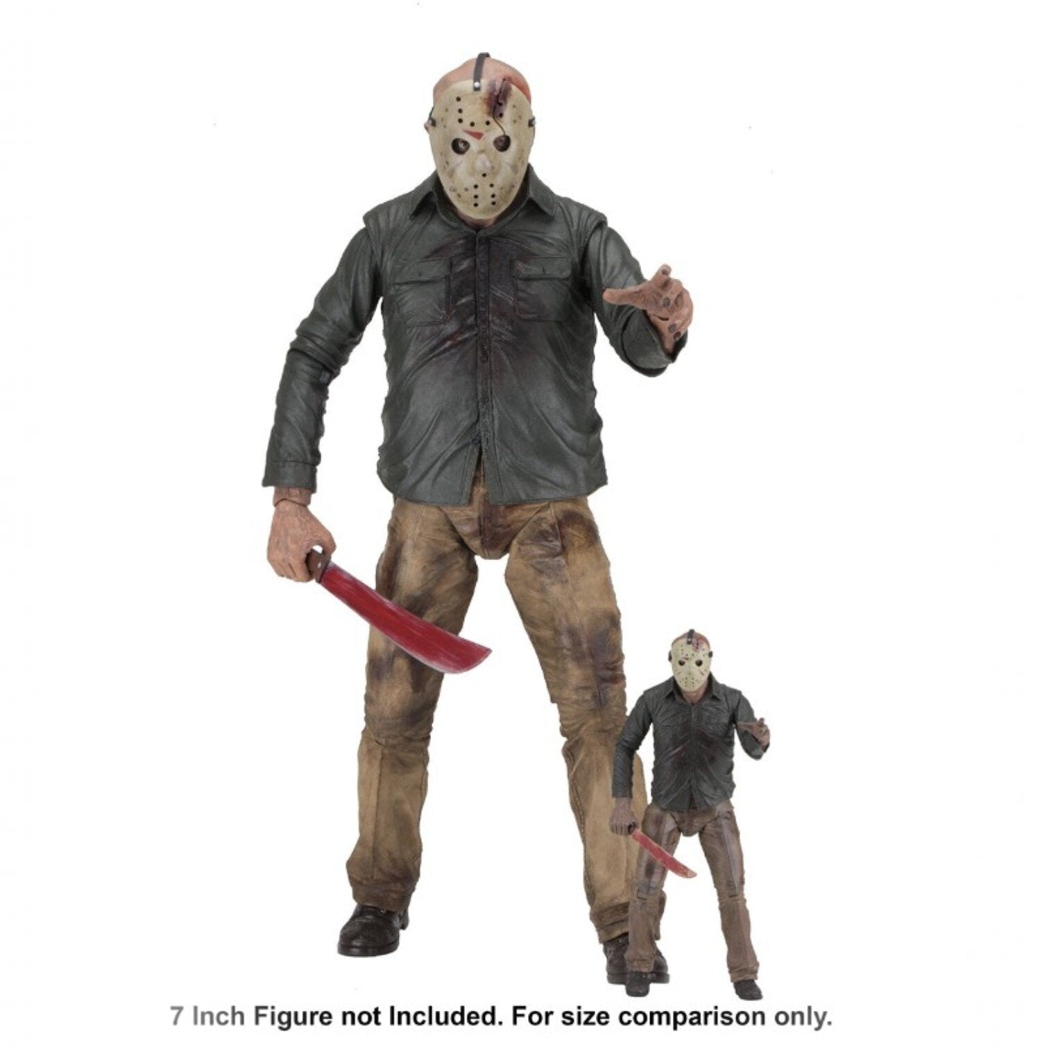 Viernes 13: El capítulo final Figura de acción 1/4 Jason de 46cm de NECA (Muestra de exhibición - Caja abierta)