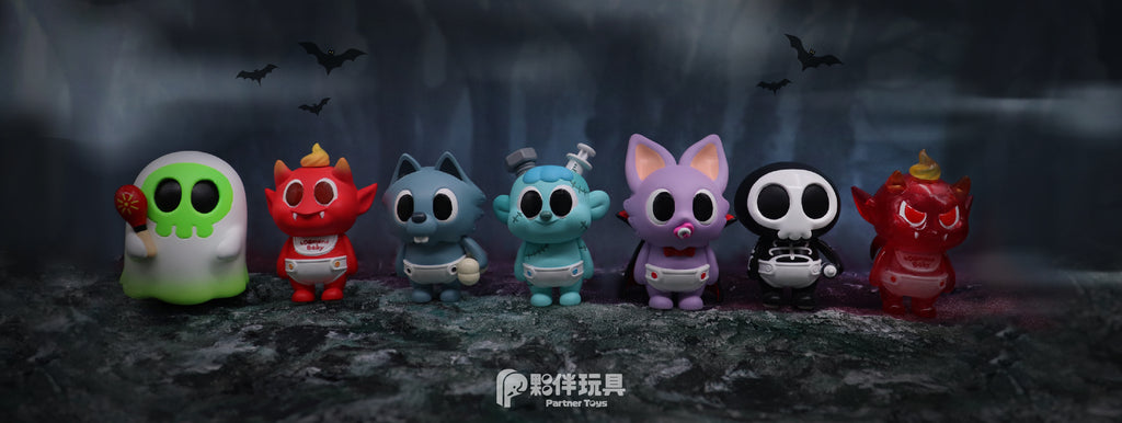 Figurină din PVC din seria „Villain Baby”, cutie misterioasă de tip blind box - Partner Toys