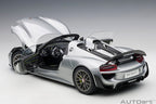 Porsche 918 Spyder 2013 – Silber Maßstab 1:12 von AUTOart