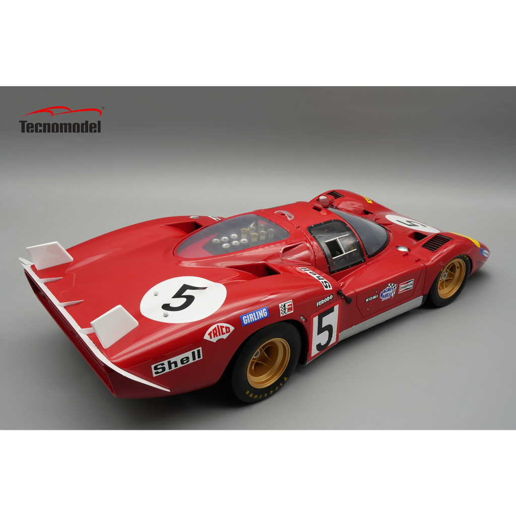 Ferrari 512 S Long Tail SEFAC #5 – 24 Stunden von Le Mans 1970 (Merzario / Regazzoni) Limitierte Auflage Maßstab 1:12