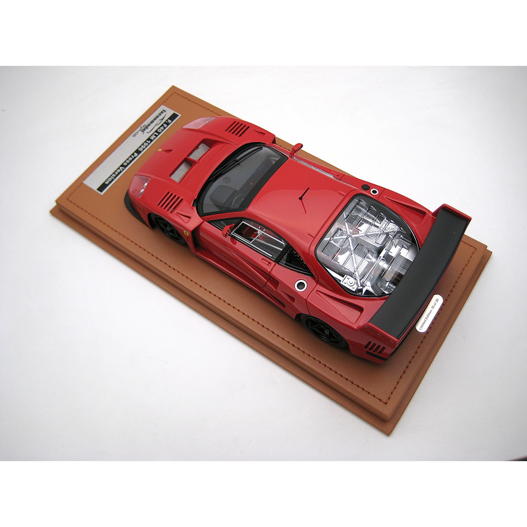 Ferrari F40 LM Press Version 1996 – Rot mit schwarzen Rädern, Limited Edition Maßstab 1:18