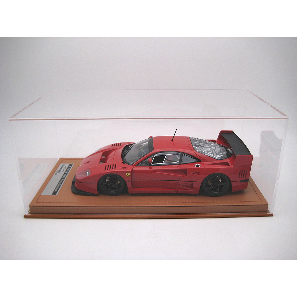 Ferrari F40 LM Press Version 1996 – Rot mit schwarzen Rädern, Limited Edition Maßstab 1:18