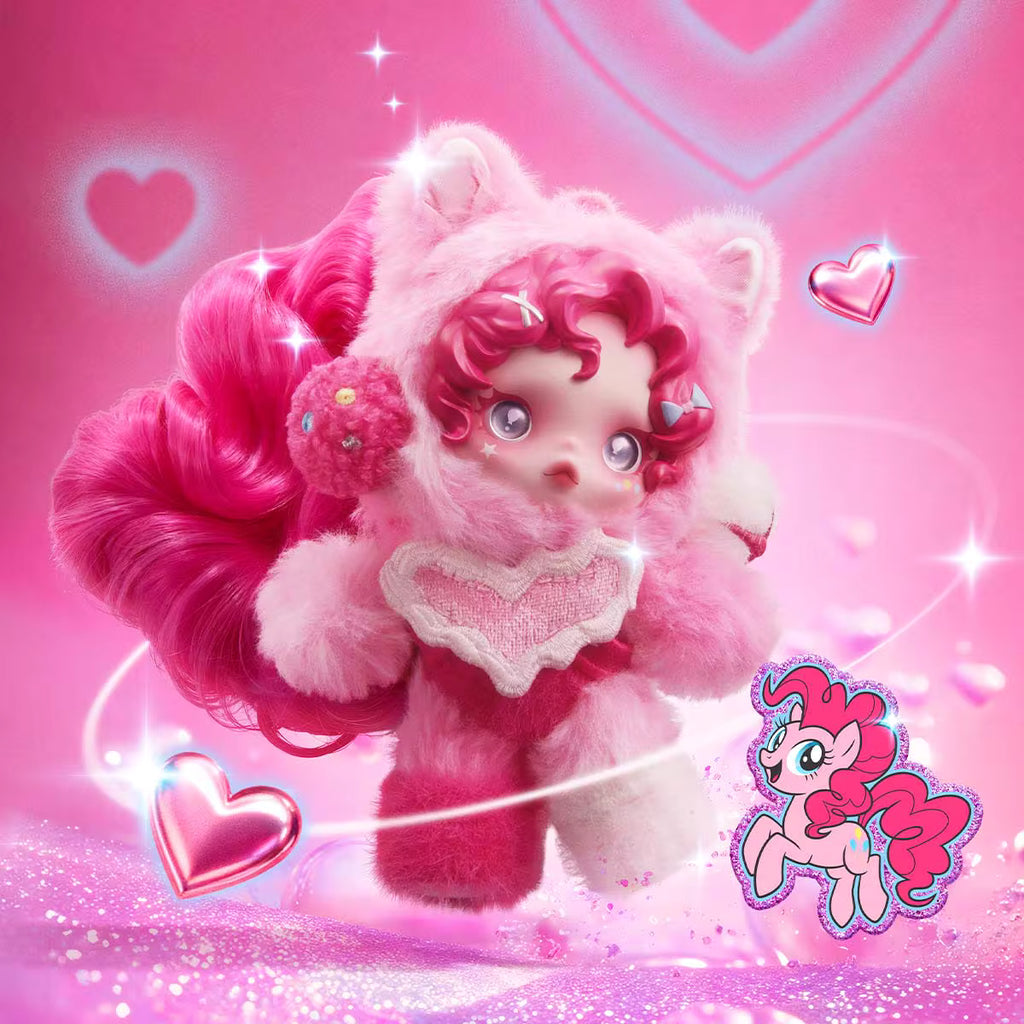 Pendente de boneco de peluche da série SKULLPANDA × My Little Pony