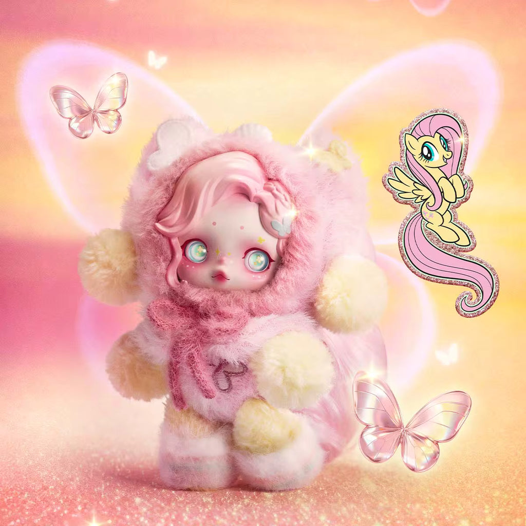 Pendente de boneco de peluche da série SKULLPANDA × My Little Pony
