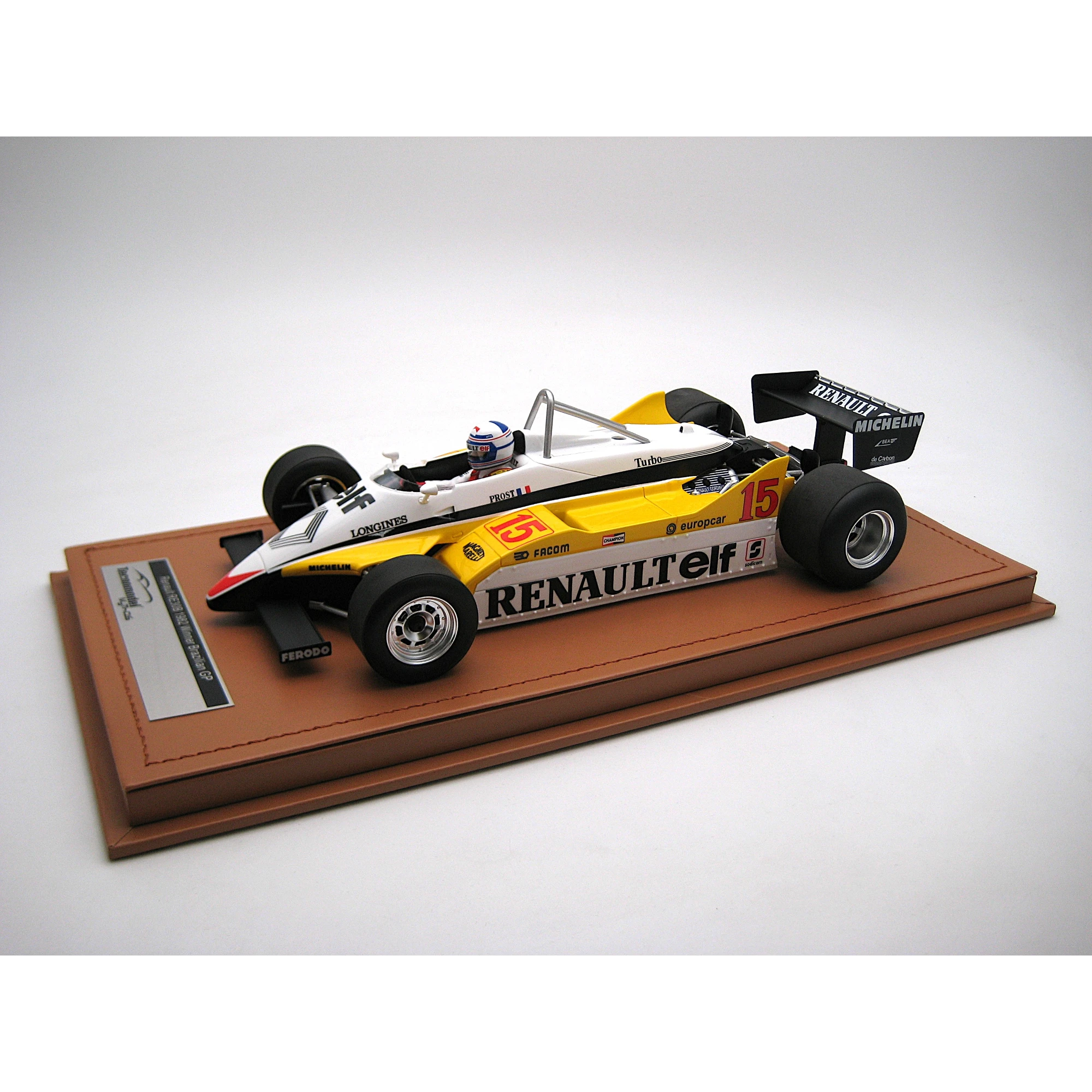 Renault RE30B V6 Turbo #15 – Sieger Formel 1 1982 (René Arnoux) Limitierte Auflage Maßstab 1:18