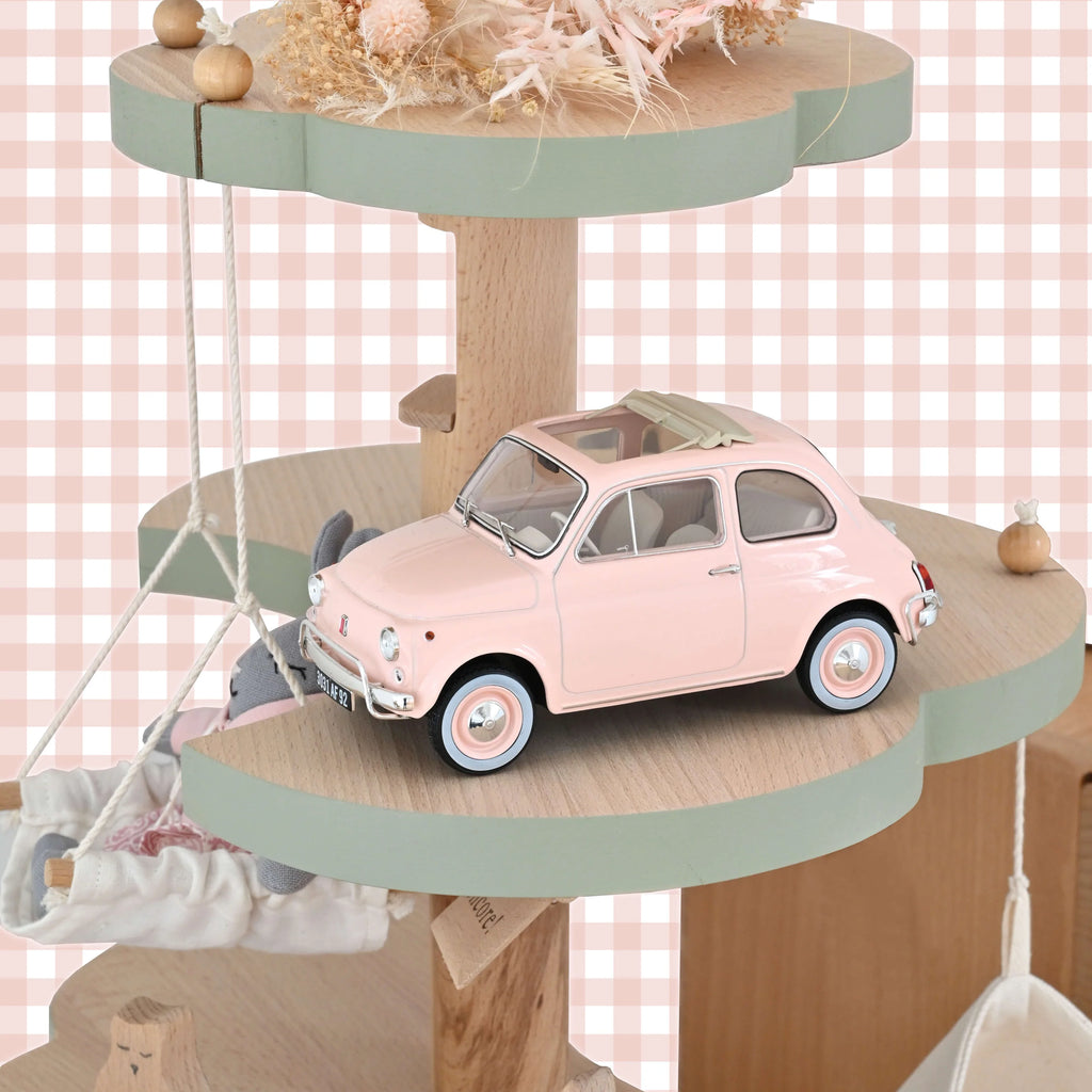 NOREV 1/18 Fiat 500 L - 1968 - rosa/Geburts-Pack