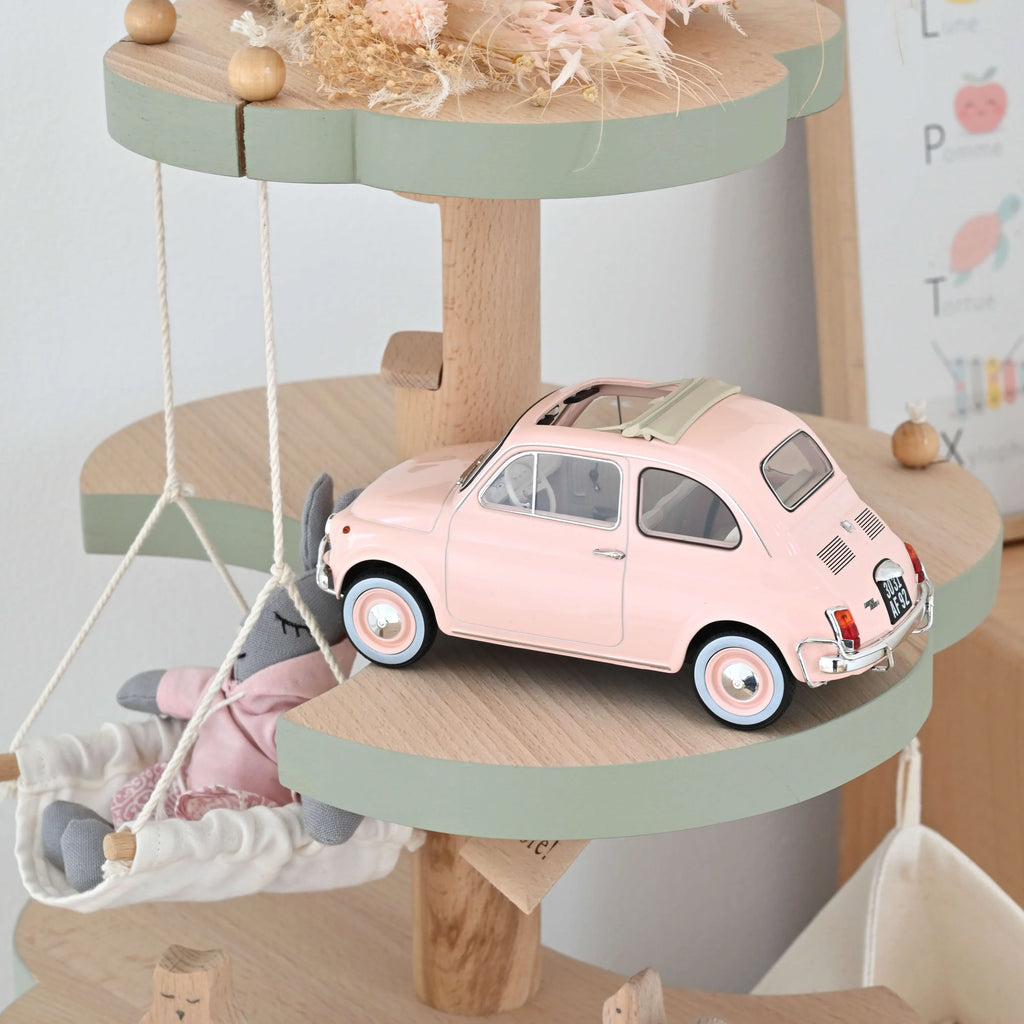 NOREV 1/18 Fiat 500 L - 1968 - rosa/Geburts-Pack
