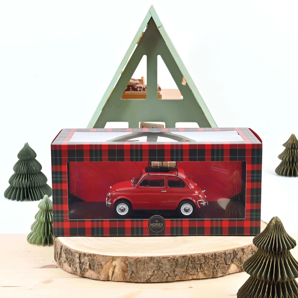 Fiat 500 L "Christmas Edition" Baujahr 1968 rot 1/18 Norev