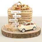 Fiat 500L 1968 Beige Hochzeitsgeschenk 1/18 Just Married