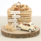 Fiat 500L 1968 Beige Hochzeitsgeschenk 1/18 Just Married