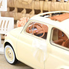 Fiat 500L 1968 Beige Hochzeitsgeschenk 1/18 Just Married