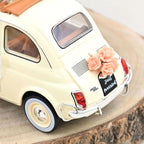 Fiat 500L 1968 Beige Hochzeitsgeschenk 1/18 Just Married