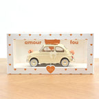 Fiat 500L 1968 Beige Hochzeitsgeschenk 1/18 Just Married
