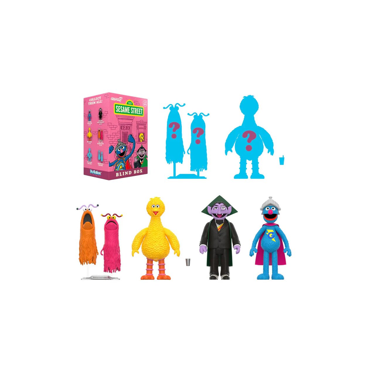ReAction: Caja Sorpresa de Sesame Street Serie 2 de Super7