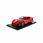 Ferrari 812 Competizione – Rosso Corsa with Yellow Stripe Limited Edition (100 pcs) 1:12 Scale by BBR Models – BBR Models