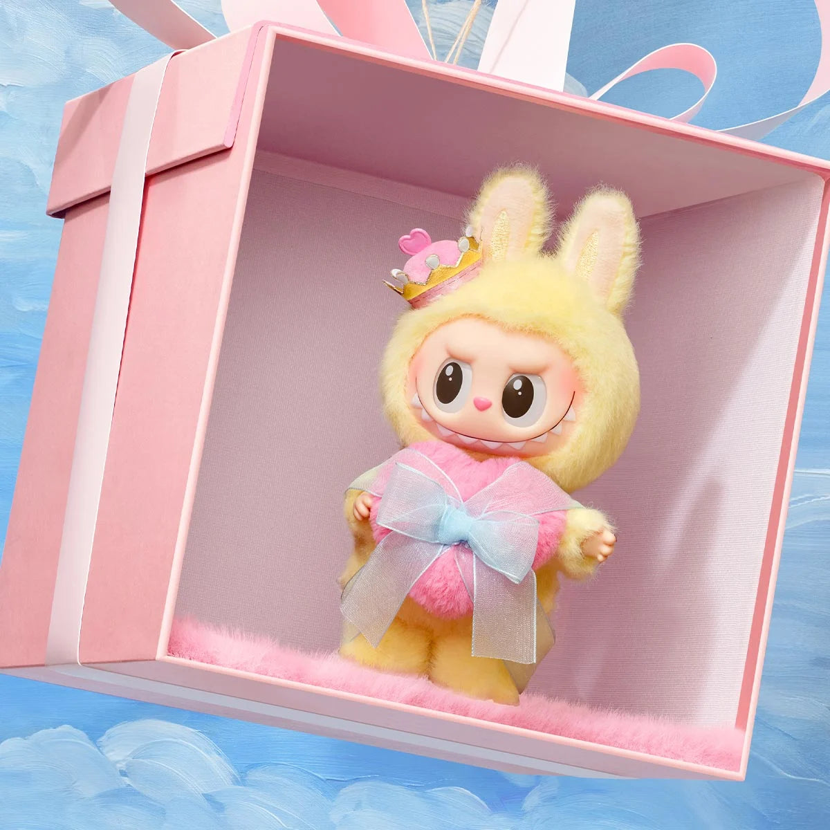 Pendentif en peluche vinyle de la série THE MONSTERS Labubu Let's Checkmate par POP MART