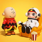 MEGA SPACE MOLLY 100% Charlie Brown & Snoopy Collectible Figures set by POP MART