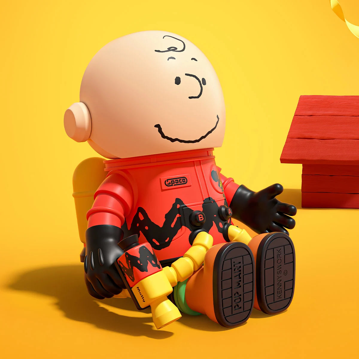 MEGA SPACE MOLLY 100% Charlie Brown & Snoopy Collectible Figures set by POP MART