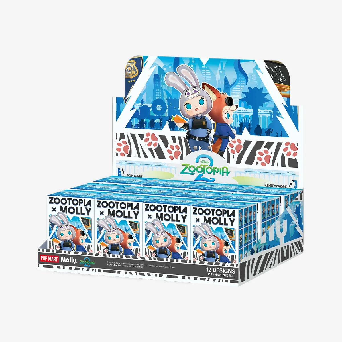 Disney Zootopia × MOLLY Animals 2 Series Mystery Figure Blind Box by POP MART