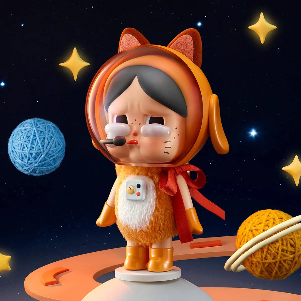 CRYBABY Space Cat Figur Orange