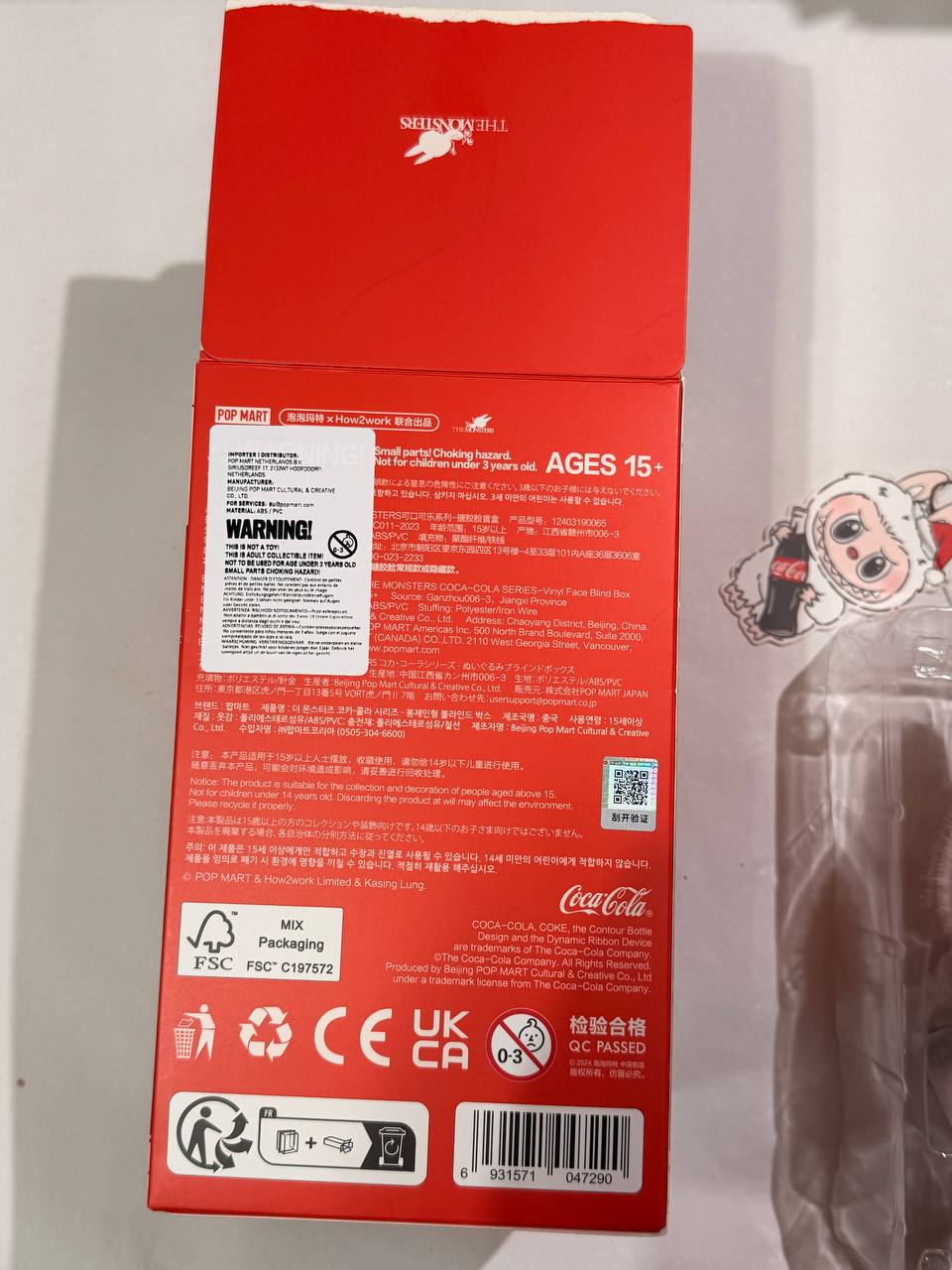 POP MART LABUBU The Monsters – Coca-Cola Happy Factor (Bottle Version)