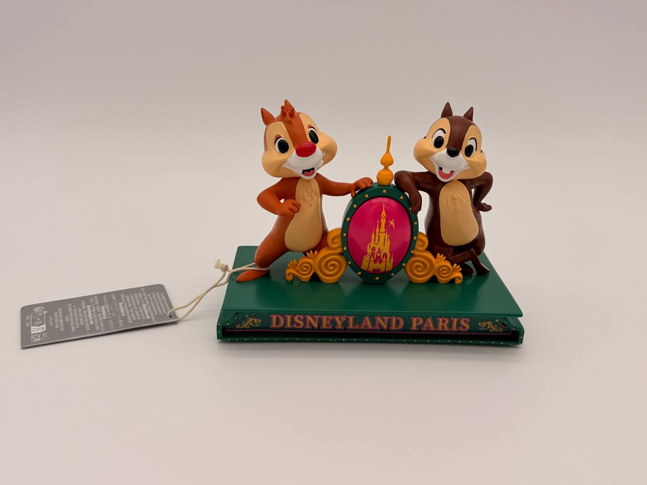 Disney Chip and Dale on top of the Disneyland Paris Sign Figure