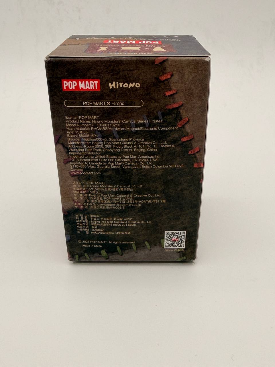 Pop Mart Hirono Monsters' Carnival Series Killer Bunny Figure