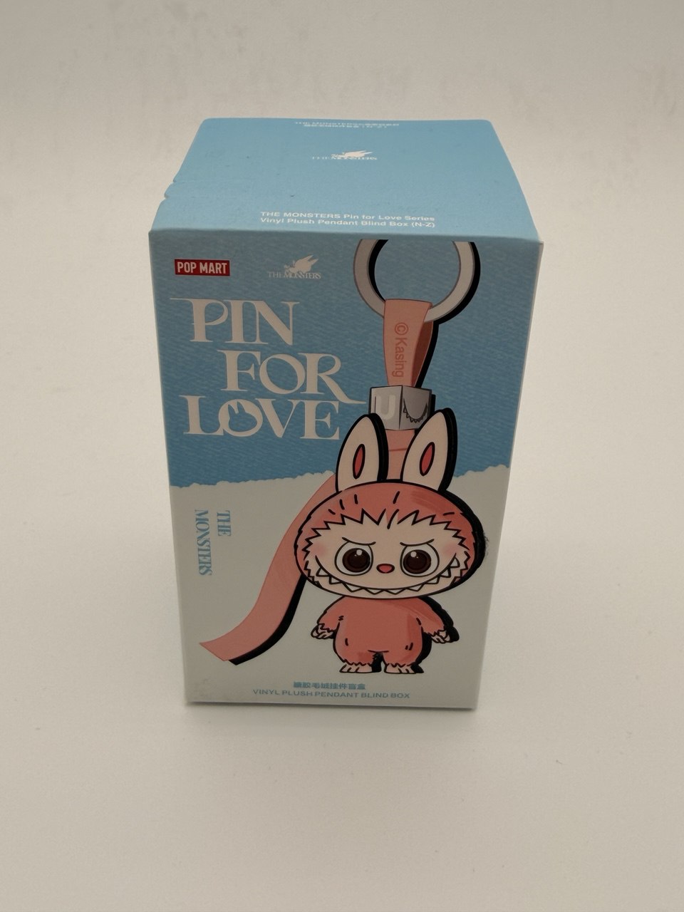 Pop Mart Labubu The Monsters Pin for Love Series "Z" Vinyl Plush Pendant