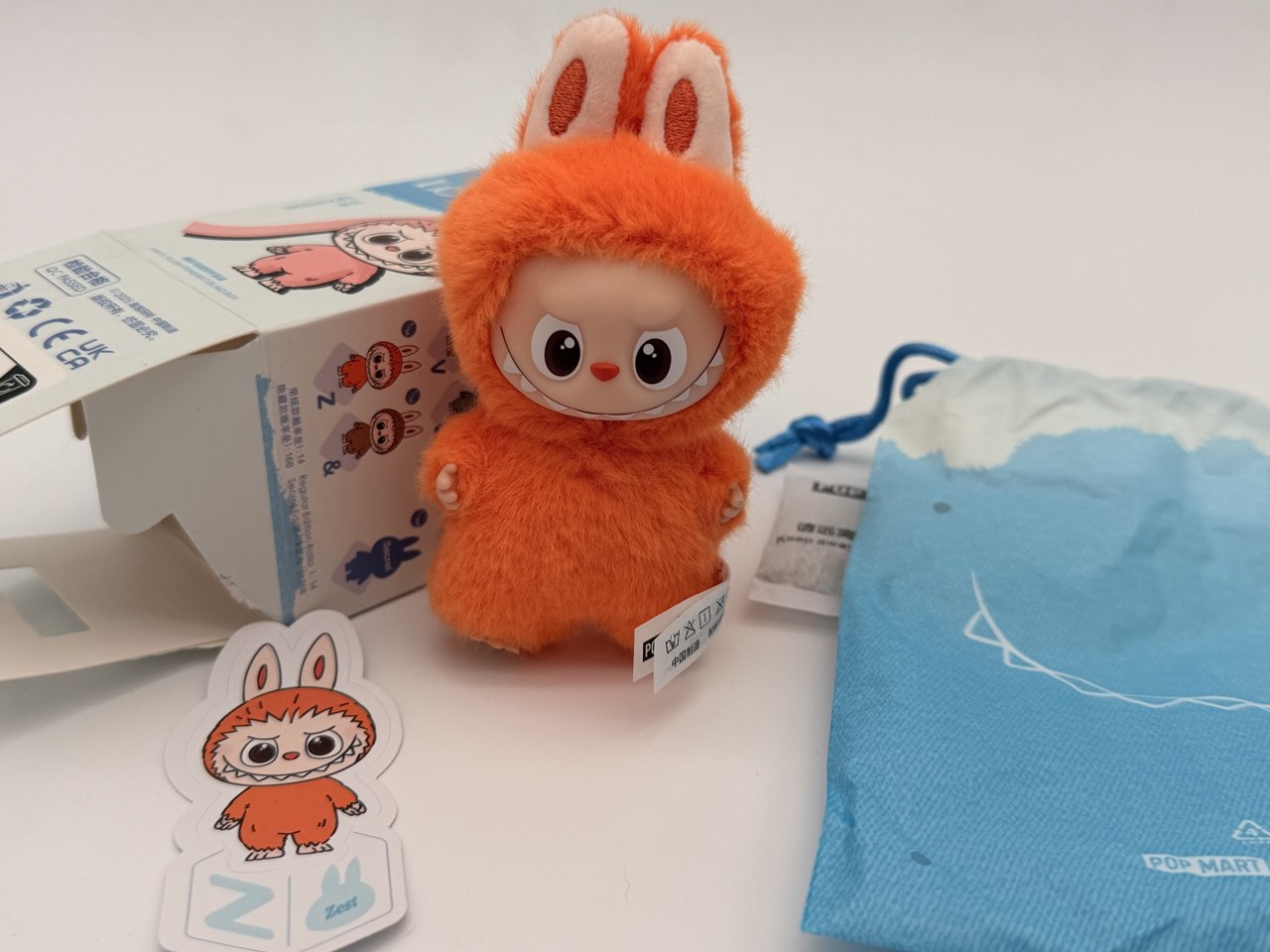 Pop Mart Labubu The Monsters Pin for Love Series "Z" Vinyl Plush Pendant