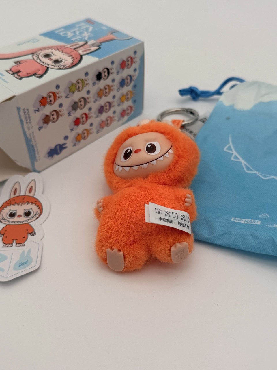 Pop Mart Labubu The Monsters Pin for Love Series "Z" Vinyl Plush Pendant