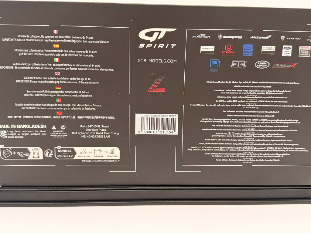 RANGE ROVER SPORT (2022) - FIRENZE RED - GT Spirit 1:18 - GT523