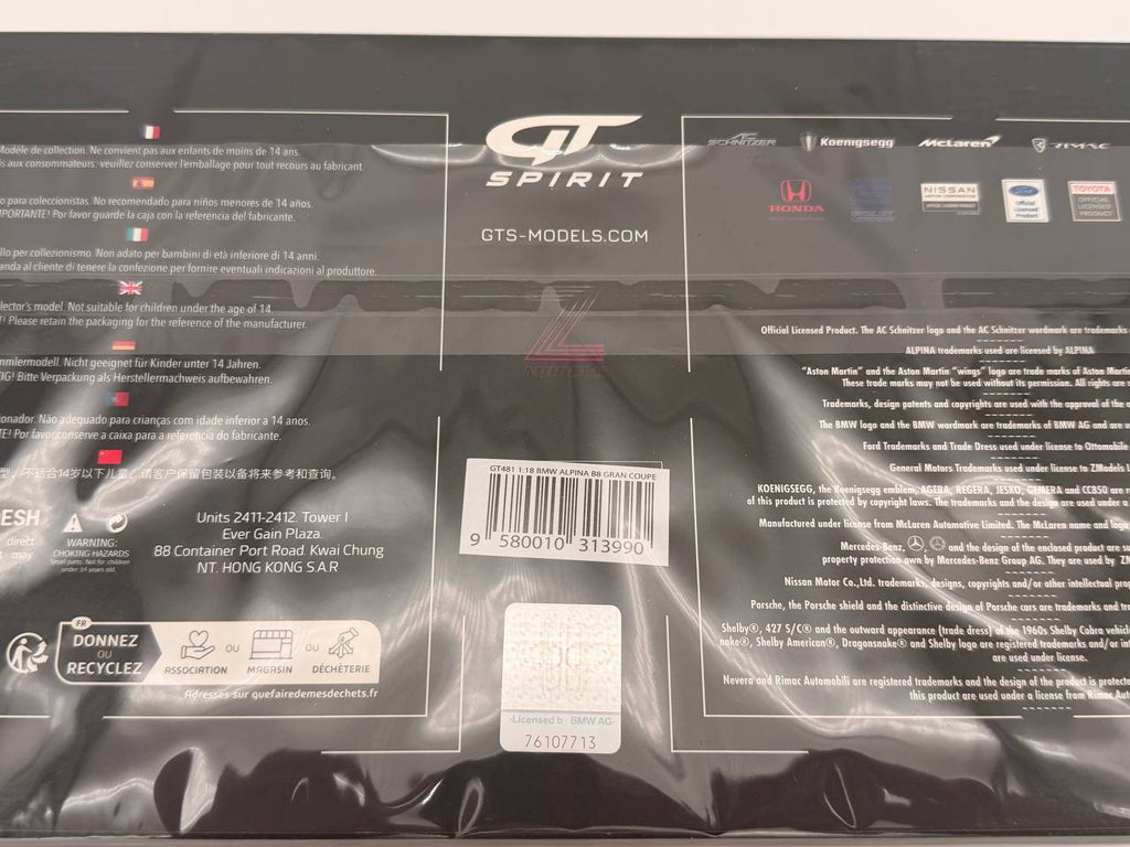 1:18 BMW Alpina B8 Gran Coupe - 8 ser - GT Spirit - GT481  - Limited Edition 999