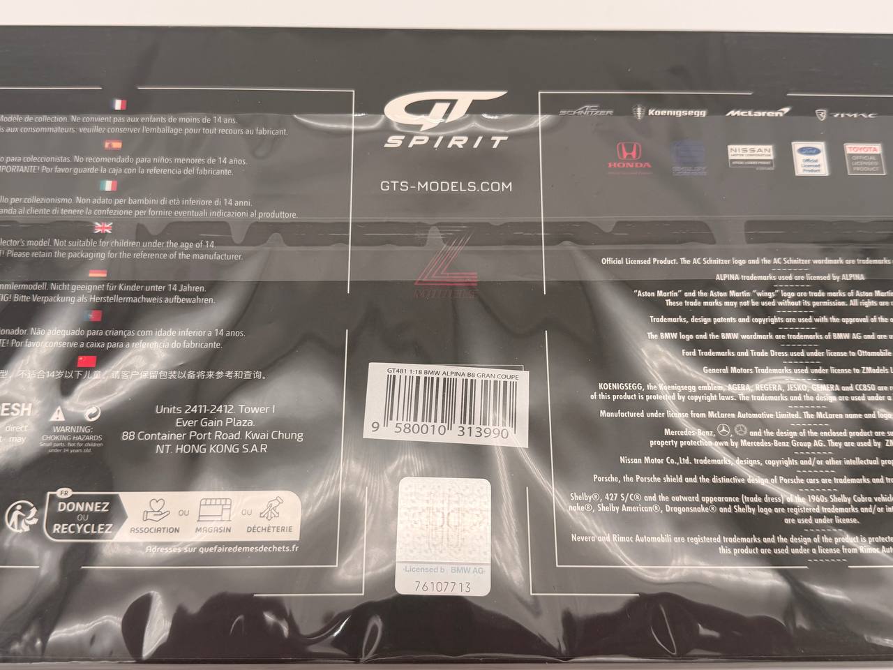 1:18 BMW Alpina B8 Gran Coupe - 8 ser - GT Spirit - GT481  - Limited Edition 999