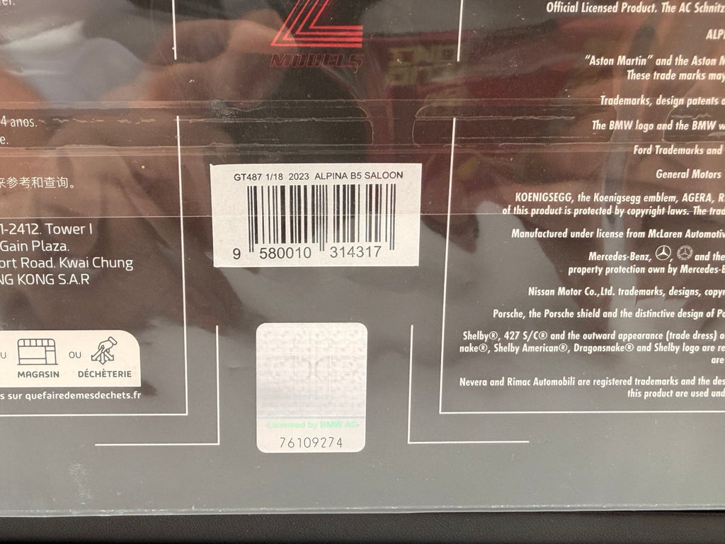 1:18 BMW Alpina B5 Sedan - 5 series (G30)- GT Spirit -  GT487  - Limited Edition