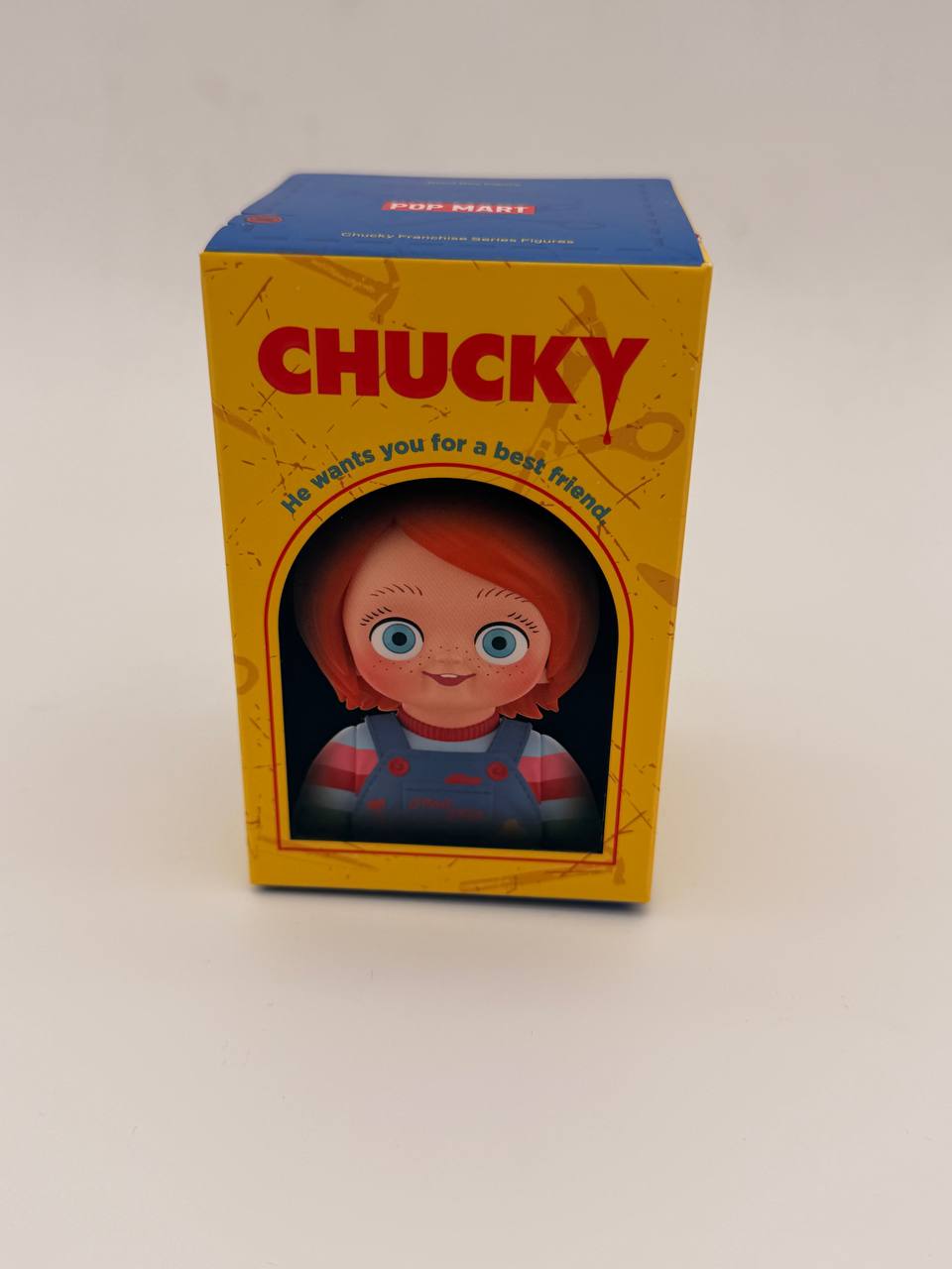 CONFIRMED POPMART CHUCKY FRANCHISE SERIES DELIVERY BOX CHUCKY(Unboxed)
