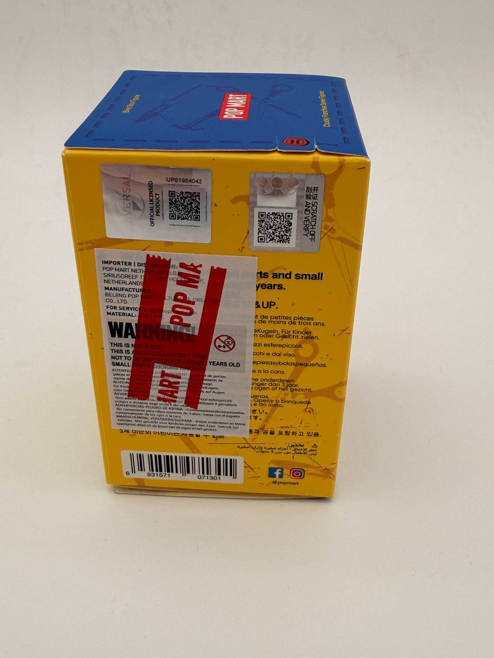 CONFIRMED POPMART CHUCKY FRANCHISE SERIES DELIVERY BOX CHUCKY(Unboxed)