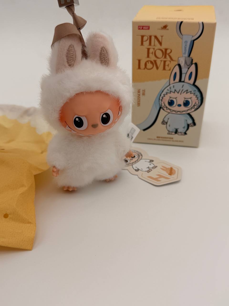 Labubu The Monsters Pin for Love Vinyl Plush Pendant Series H