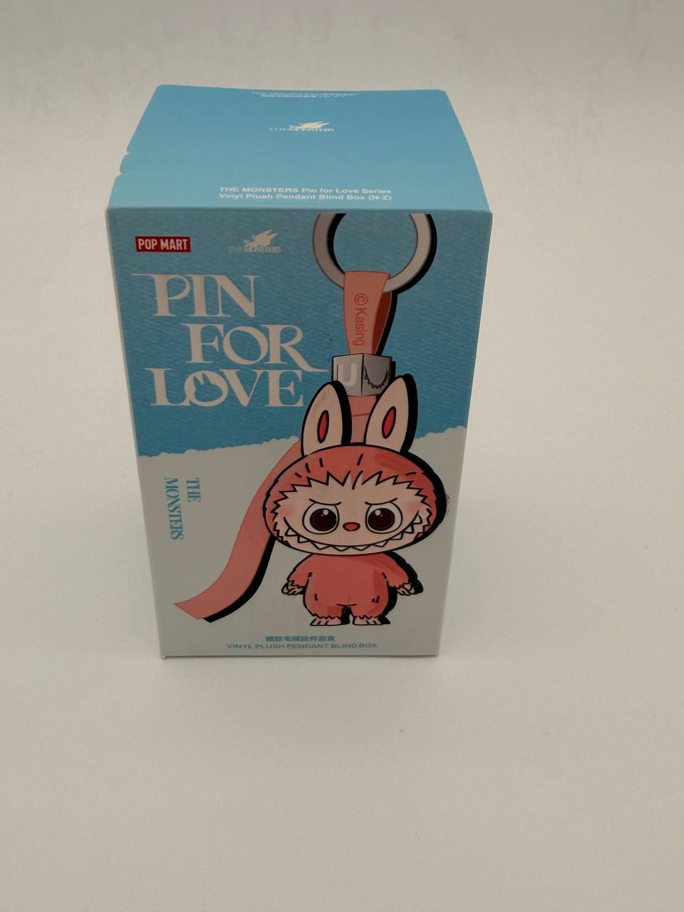 POP MART Labubu The Monsters Pin For Love Series Mini Vinyl Plush Doll Pendant W