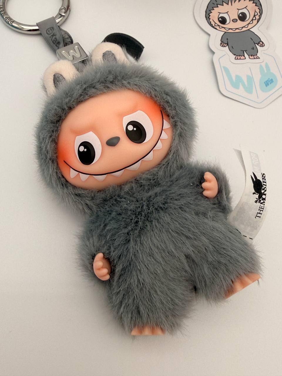 POP MART Labubu The Monsters Pin For Love Series Mini Vinyl Plush Doll Pendant W