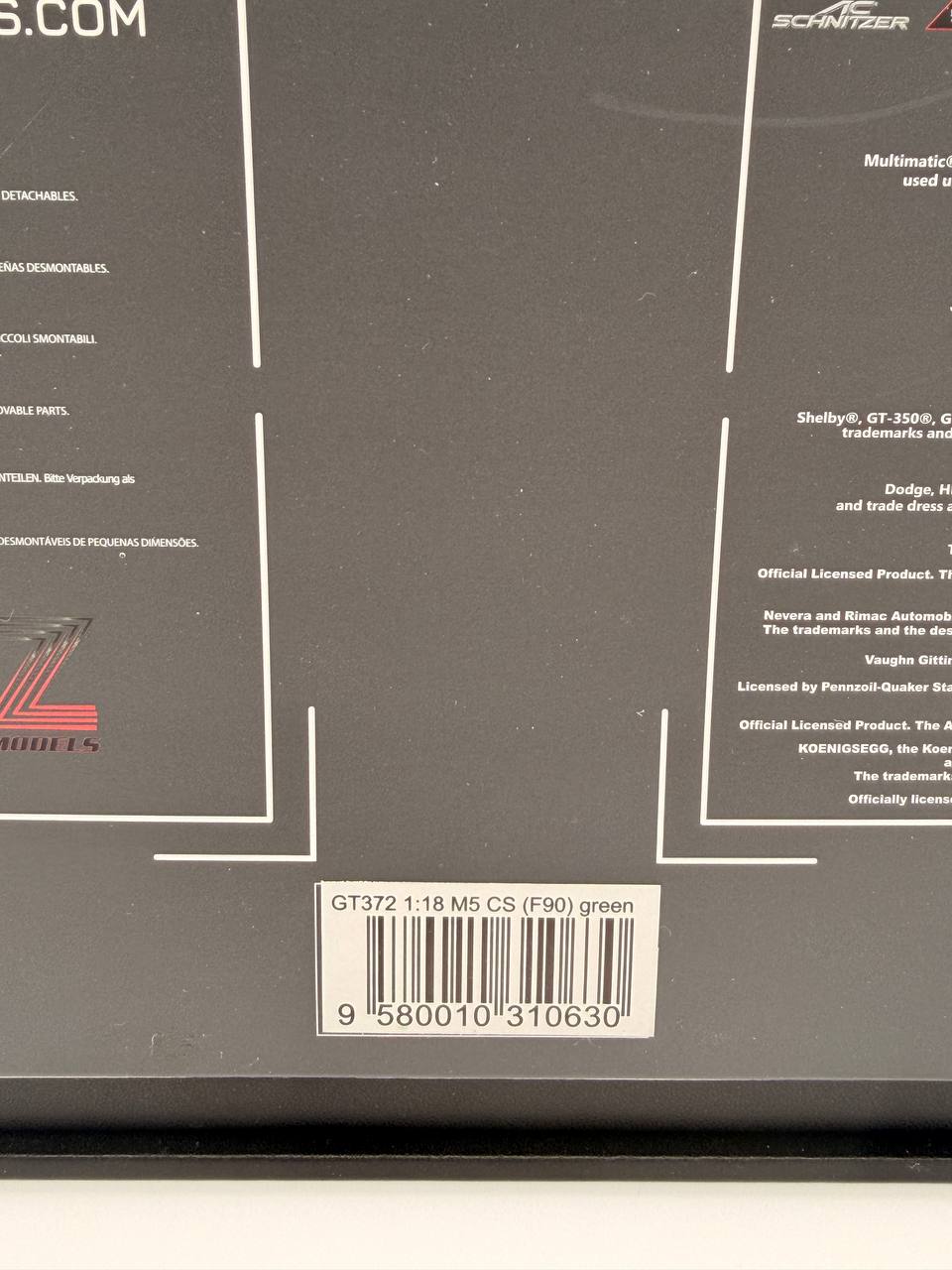 GT Spirit 1:18 GT372 BMW M5 CS F90 matt green metallic