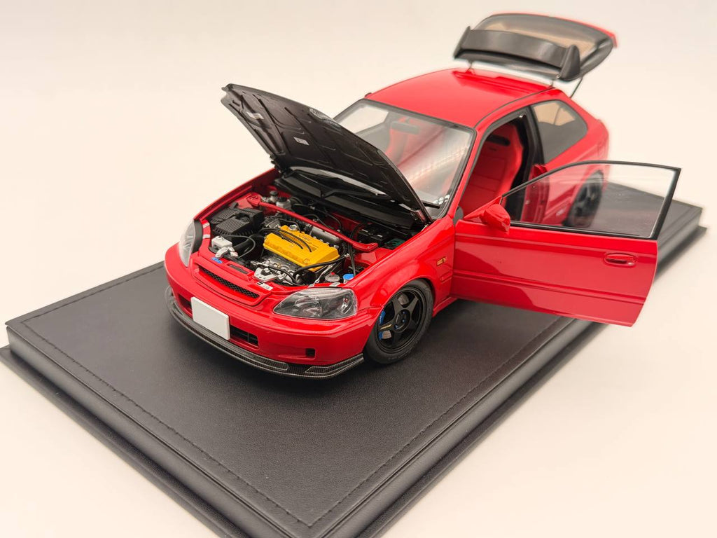 1/18 MotorHelix Honda Civic Type R ( EK9 ) RHD Red Carbon Hood Beijing Toy Fair