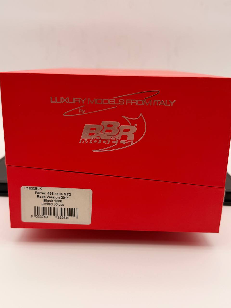 Ferrari 458 Italia GT2 Race Version 2011 Black 1250 Limited 30 pcs 1/18 BBR