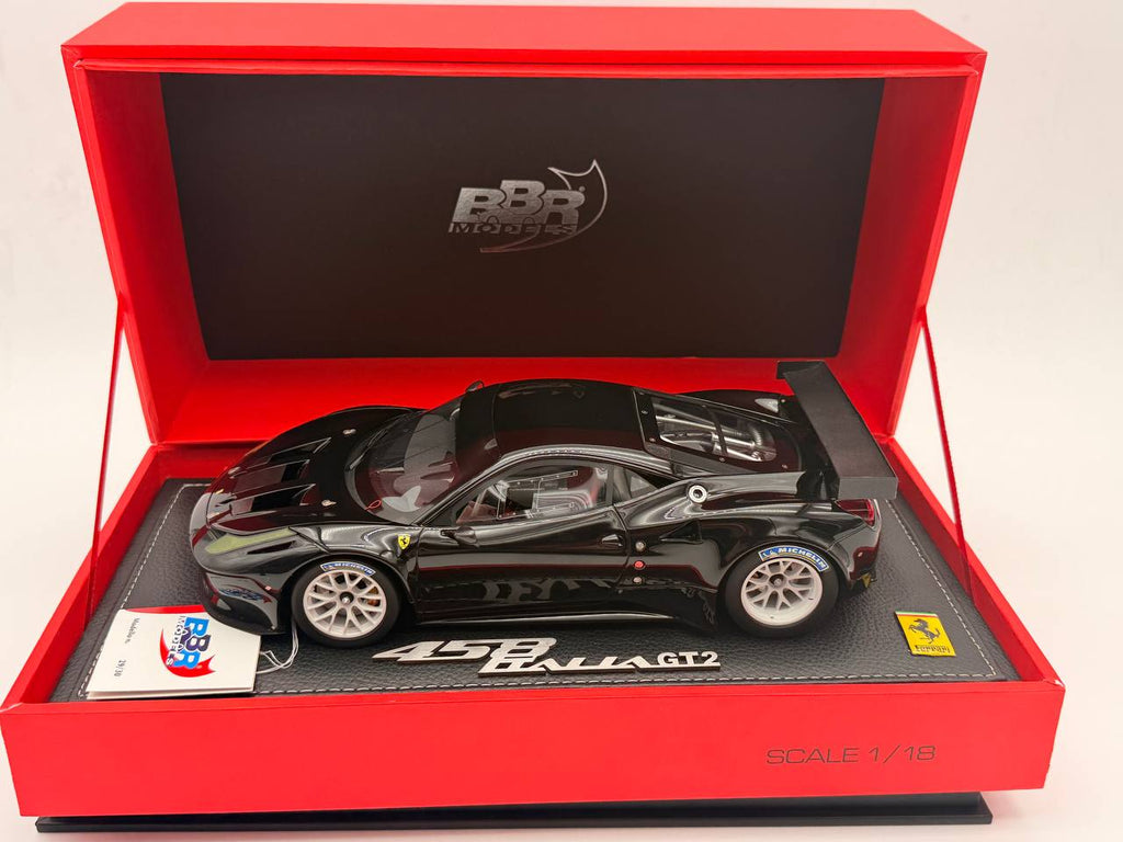 Ferrari 458 Italia GT2 Race Version 2011 Black 1250 Limited 30 pcs 1/18 BBR